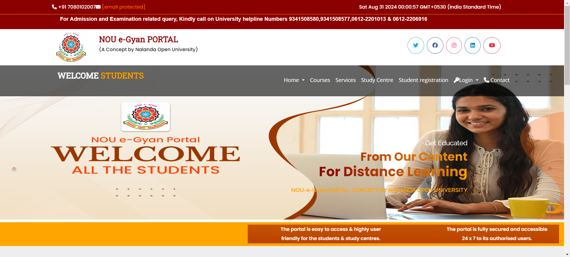 NOU e-Gyan PORTAL